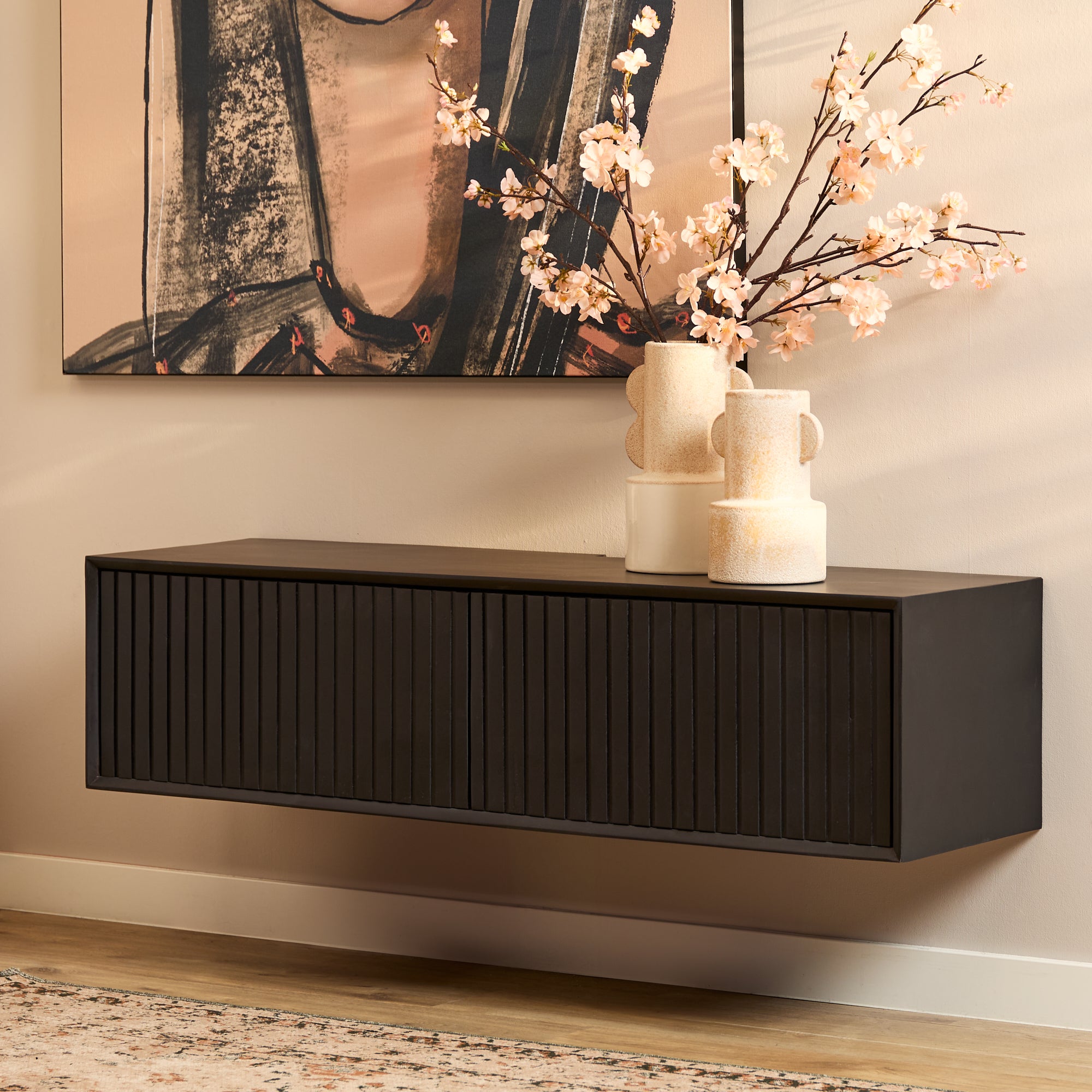 Starfurn tv meubel Madison - zwart - 35x120x30cm