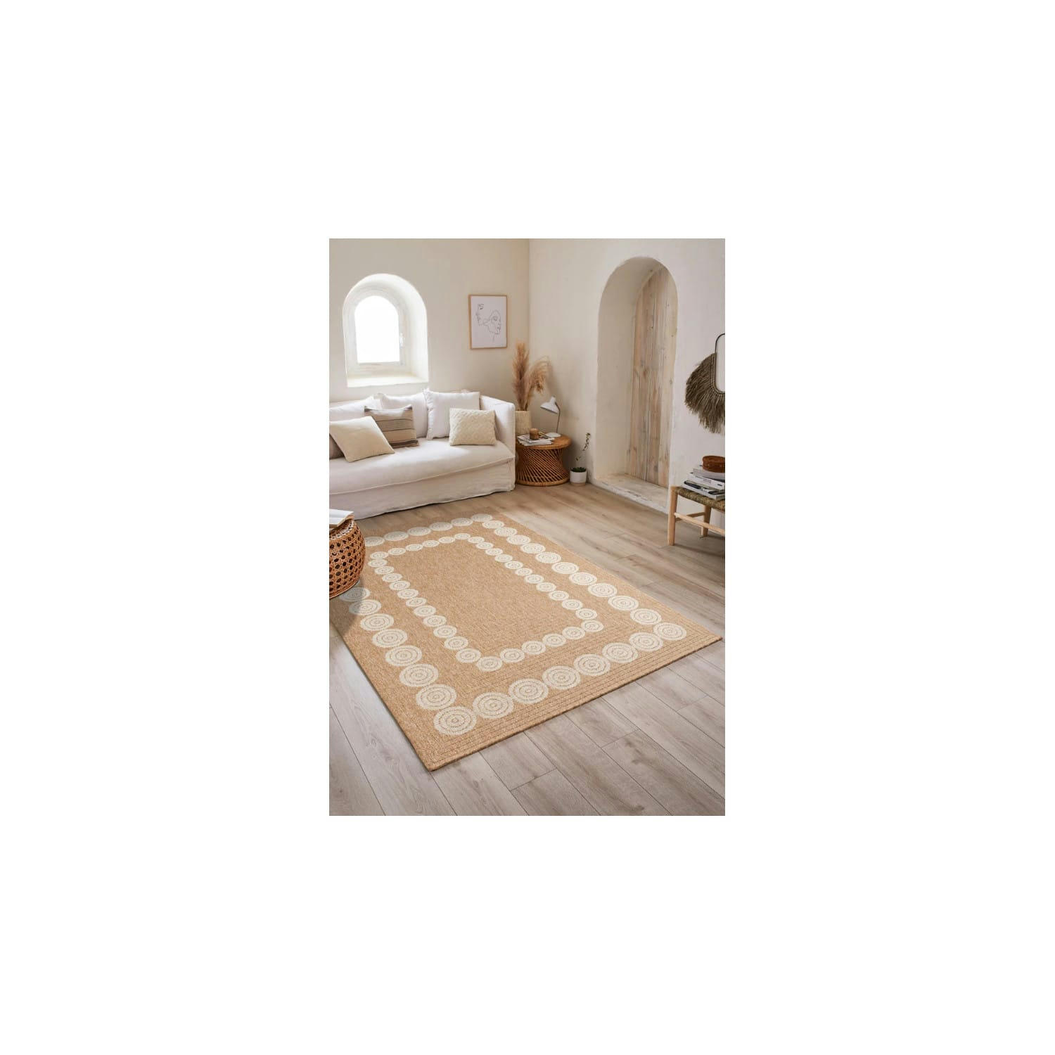 LIAK - Tapis intérieur et extérieur naturel 120x170cm