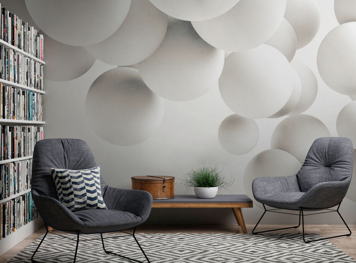 One Wall one Role fotobehang 3D-motief wit - 371 x 280 cm - AS-382911