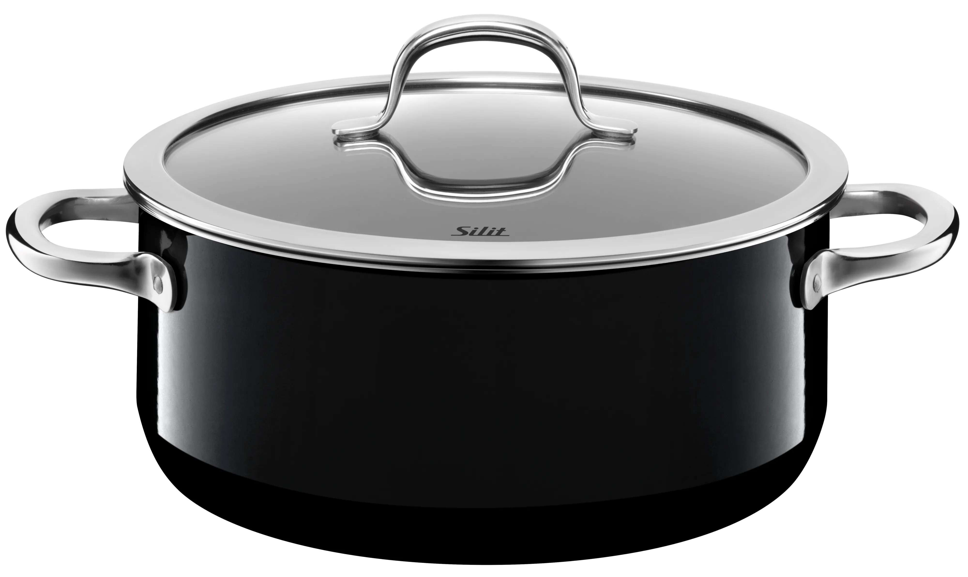 Silit Silargan Passion Braising Pan with lid 24cm Black