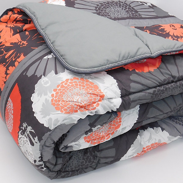 Couette Tempérée Imprimée Japonisant/gris - 1 Personne 140 x 200 - 10407