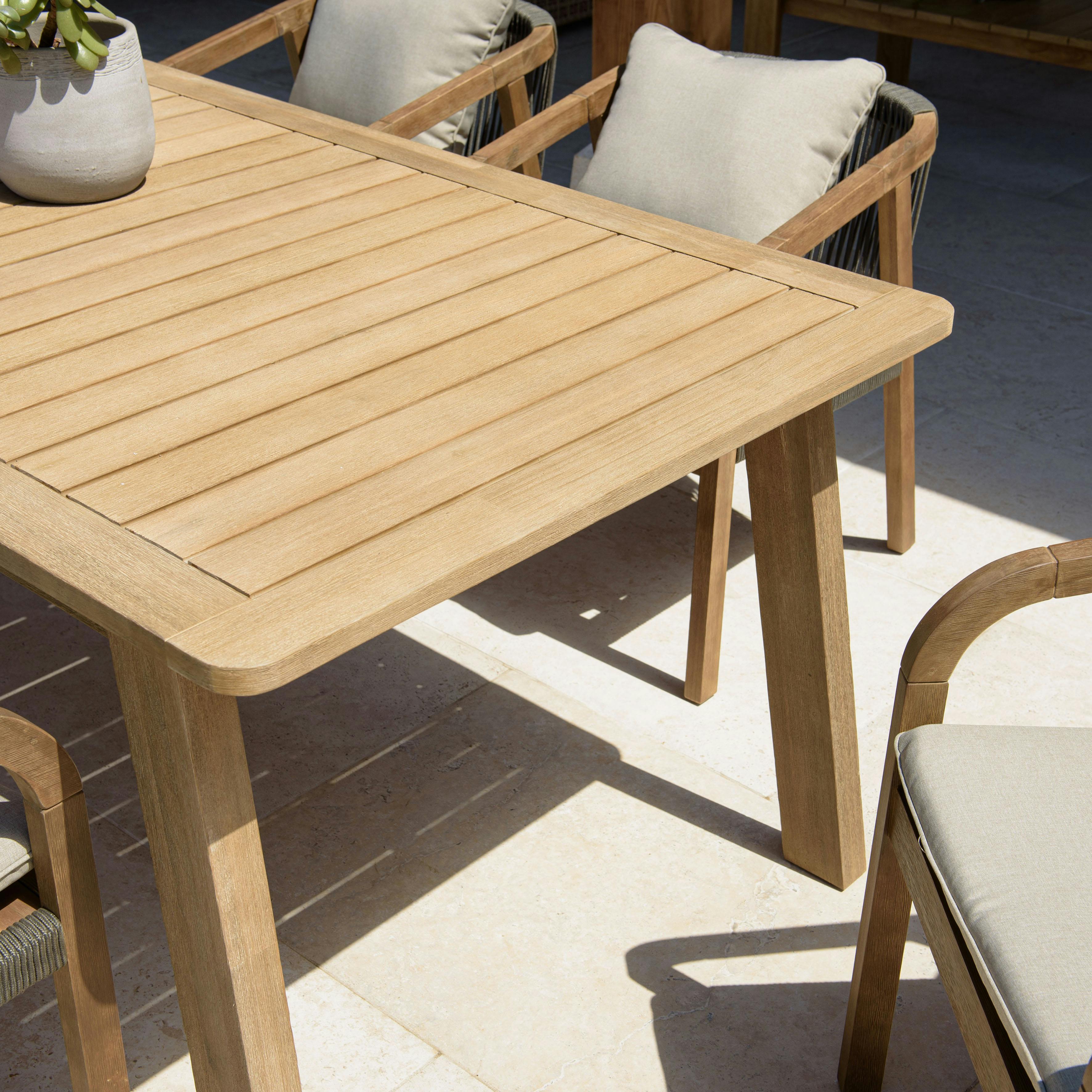 Table de jardin acacia naturel 200 cm BAHIA
