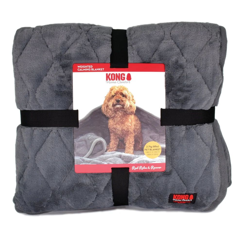 KONG Weighted Calming Dog Blanket – Grey