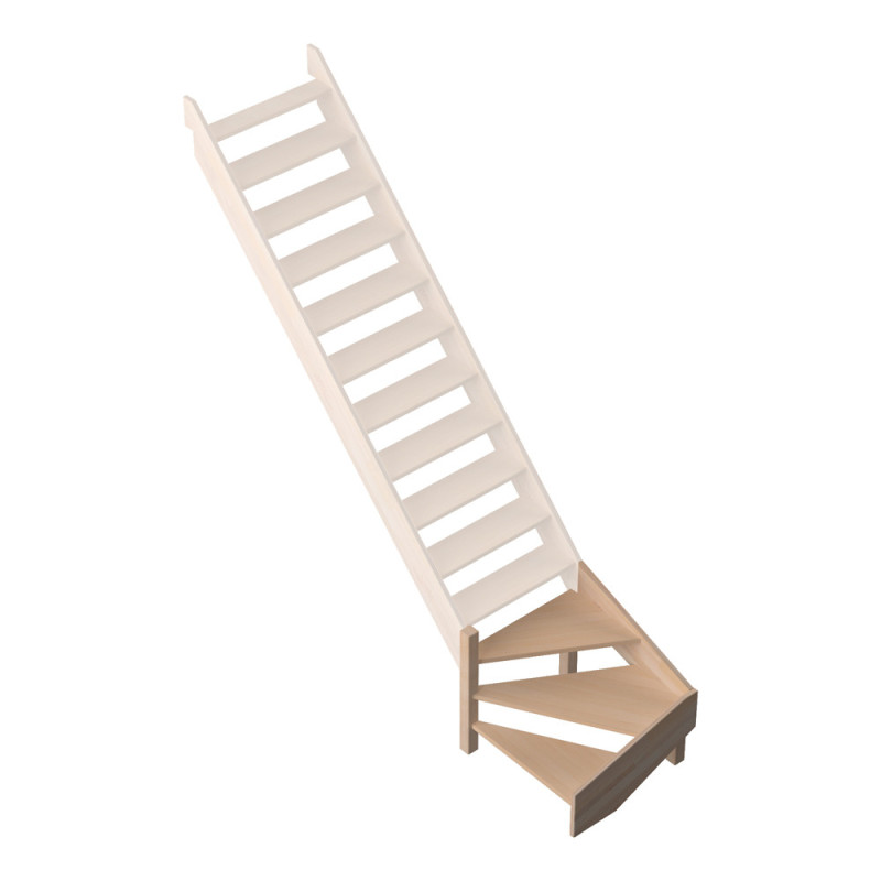 1/4 tournant bas gauche pour escalier Savoie SOGEM