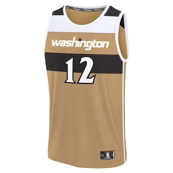 Tre Johnson III Washington Wizards  2025/26 City Edition Fast Break Jersey - Gold