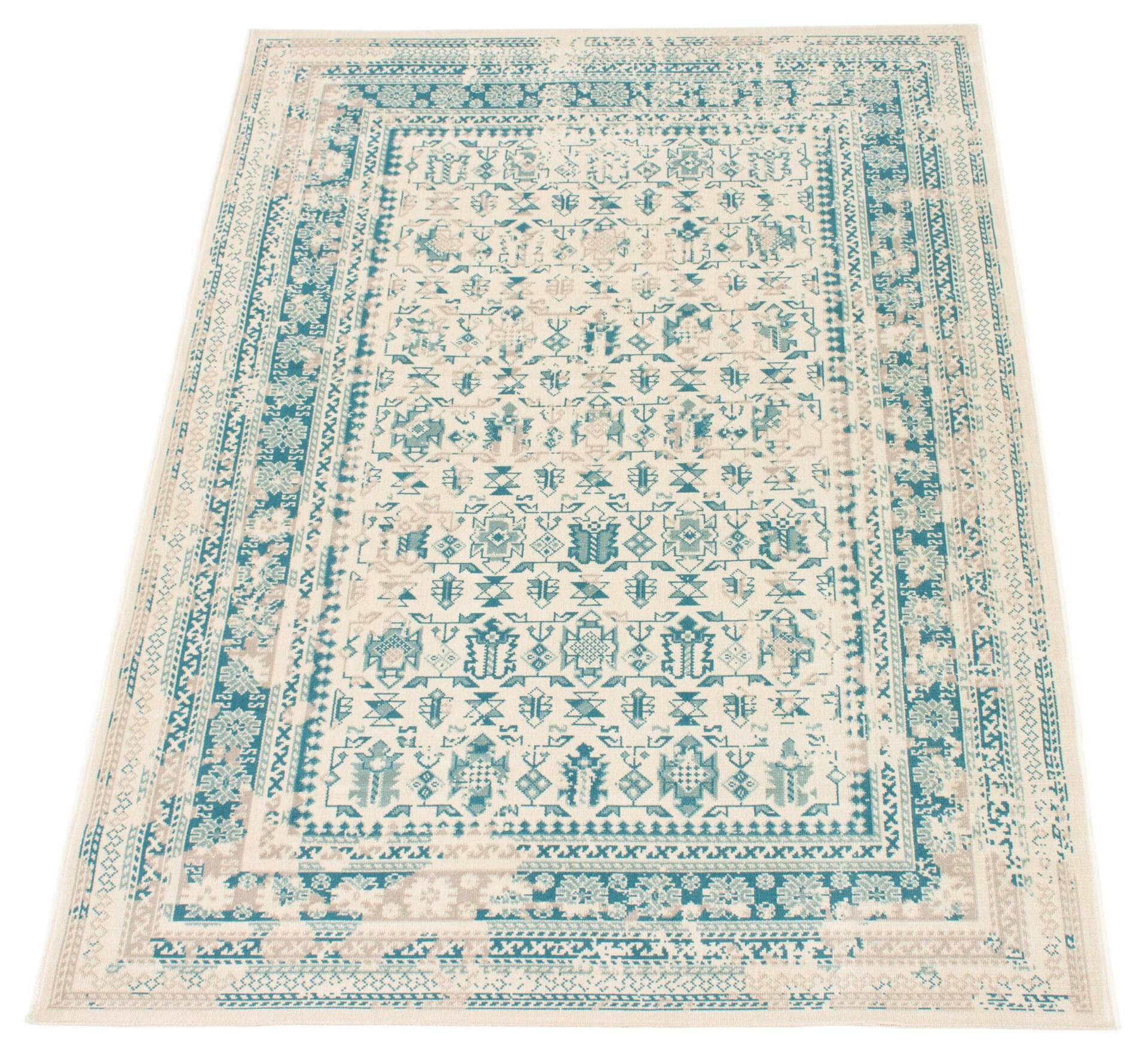 ECARPET Wilby Indoor Distressed/Overdyed Area Rug Light, Green, Assorted Sizes