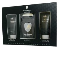 Lamborghini Tonino Mitico Eau de Toilette Spray 125ml Shower Gel 100ml, After Shave Balm 100ml