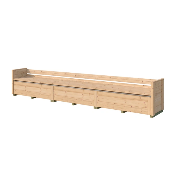 Sitztruhe »Killarney«, BxHxT: 295x63x52 cm, naturfarben, Zubehör für Gartenhaus