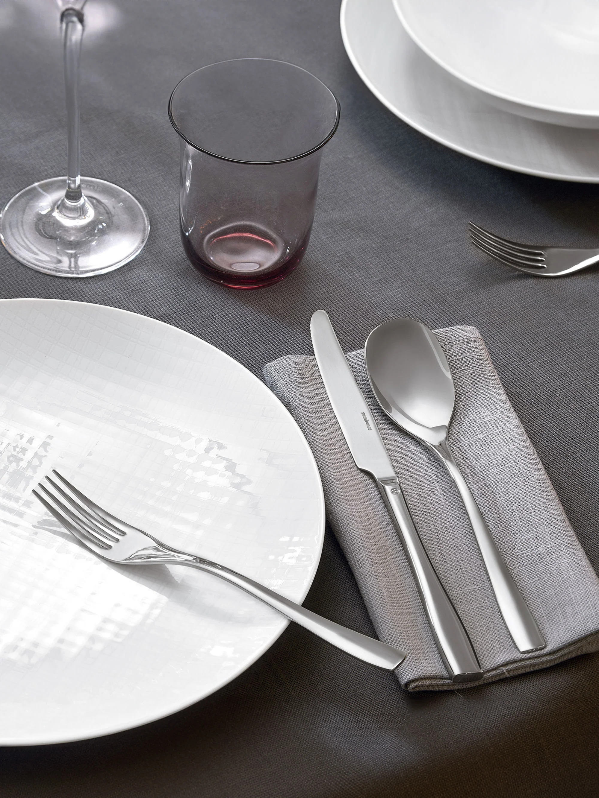 Edelstahl-Geschirr-Set Sintesi, 6 Personen, 30er-Set