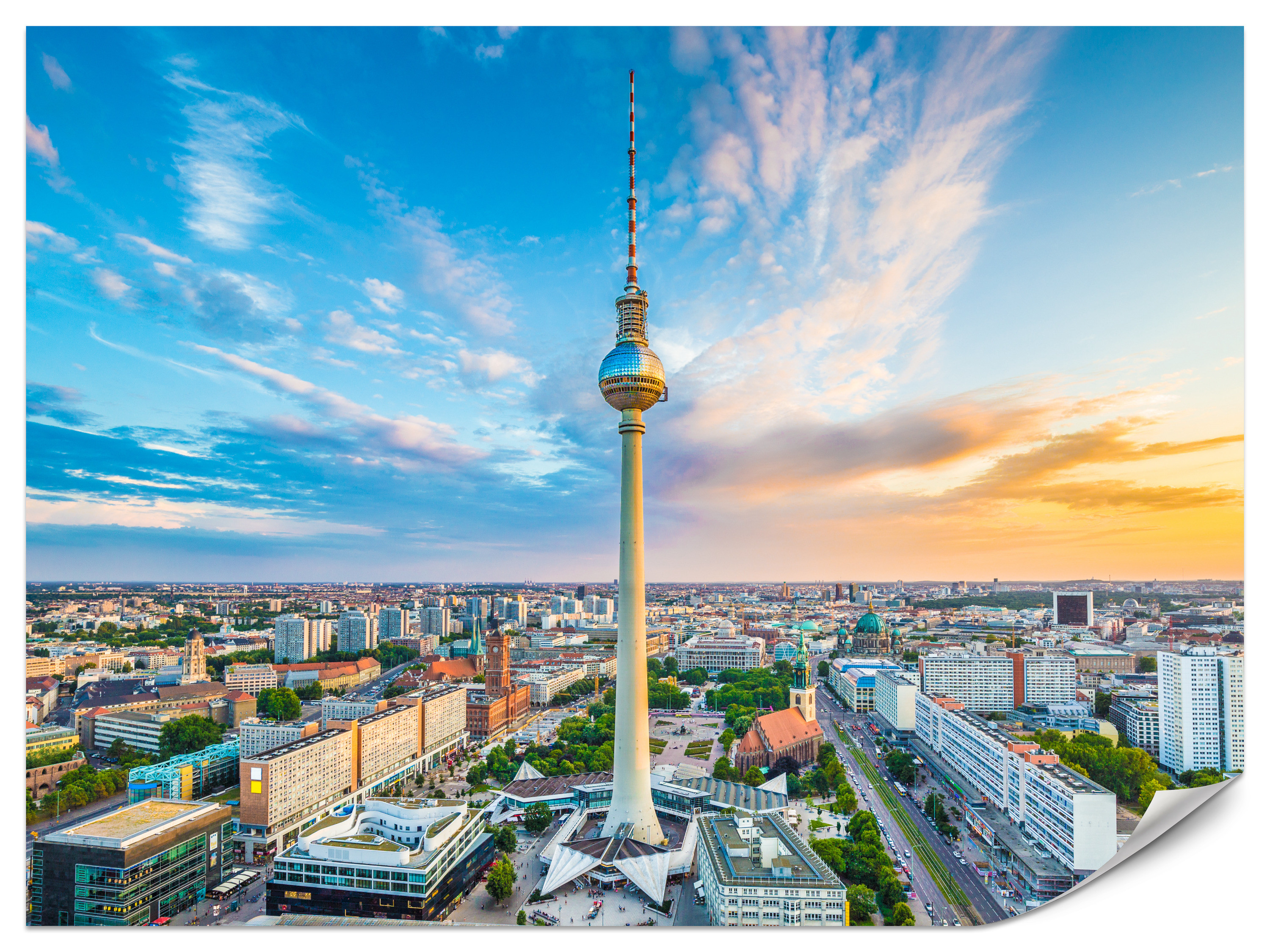 Fototapeta Wieża telewizyjna w Berlinie 100x70cm