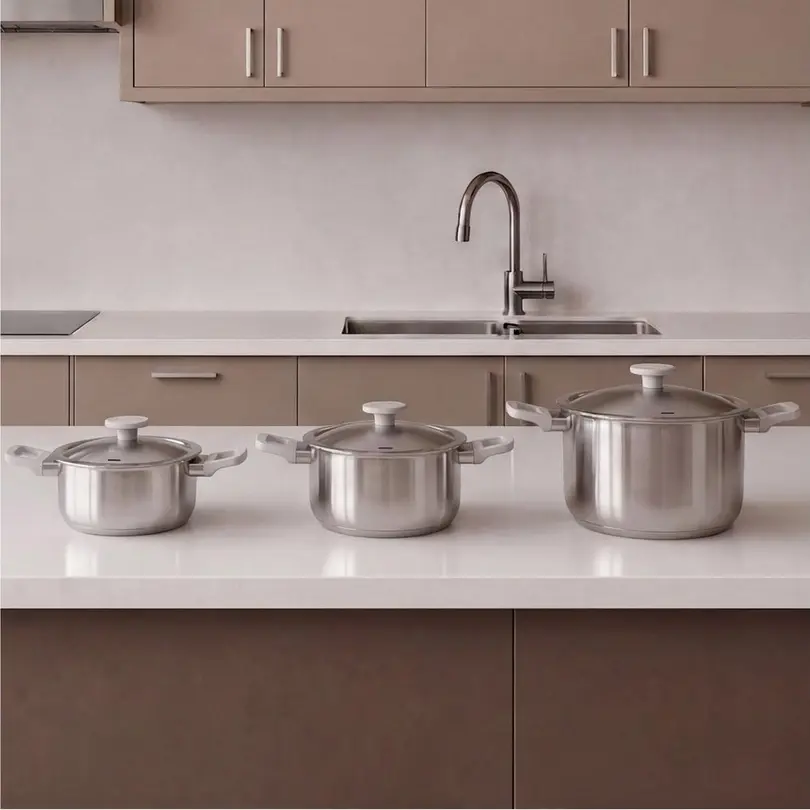 Kochtopf 6er-Set LEO Bolt Oyster