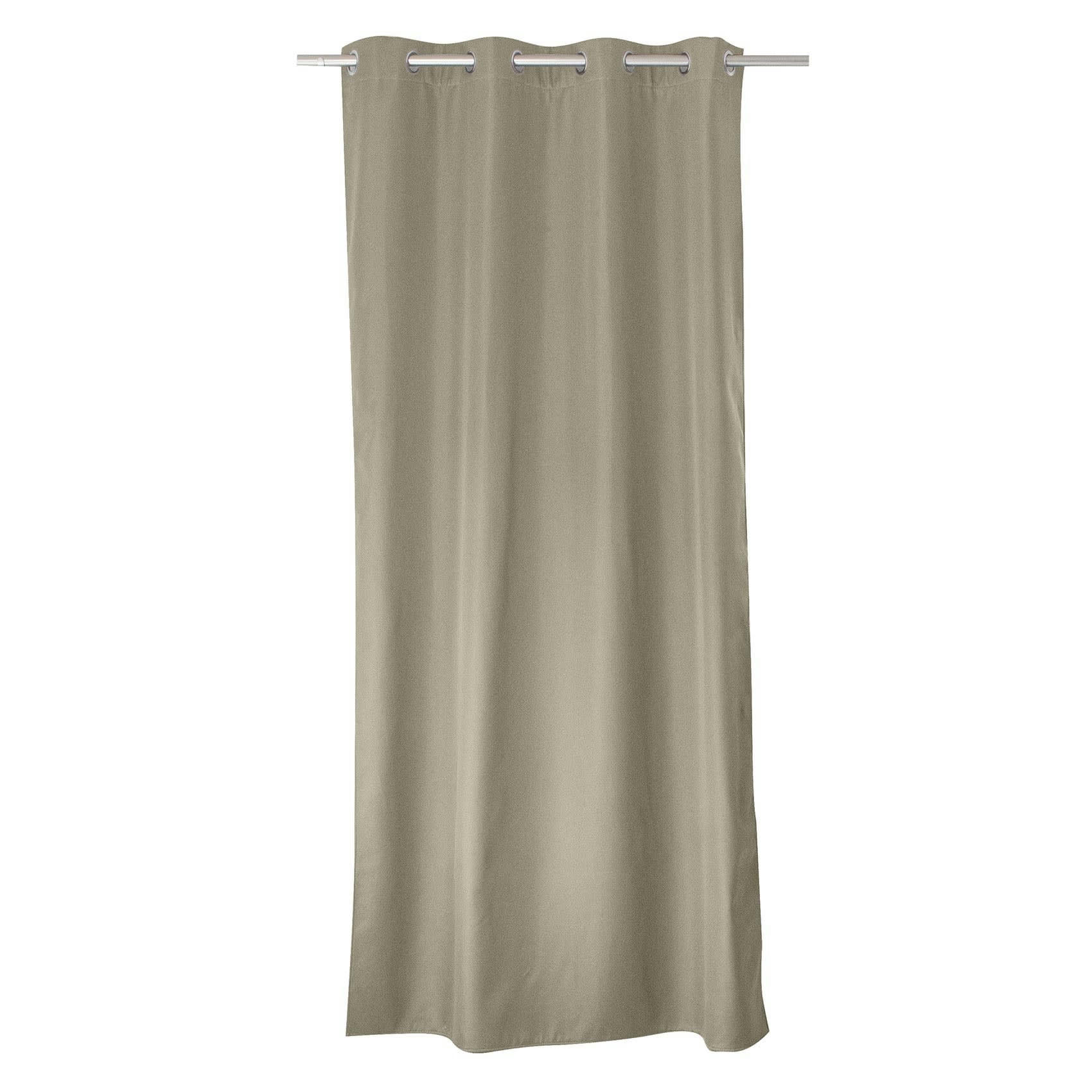 - Rideau uni isolant et thermique polyester naturel 140x180 cm