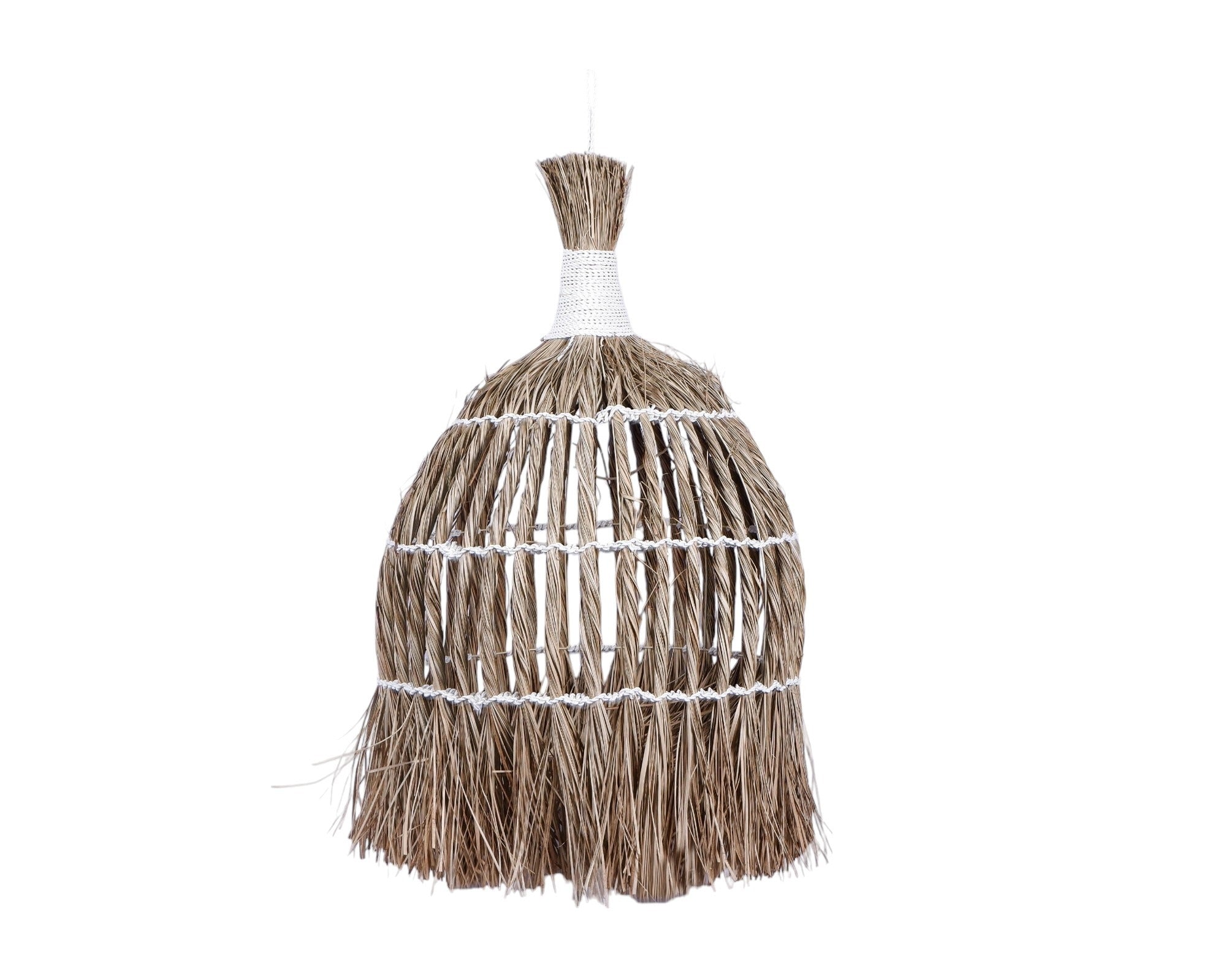 Furnilux Handgemaakte XXL Hanglamp van Mendonggras – Duurzaam & Natuurlijk Design - 60x60x90 cm