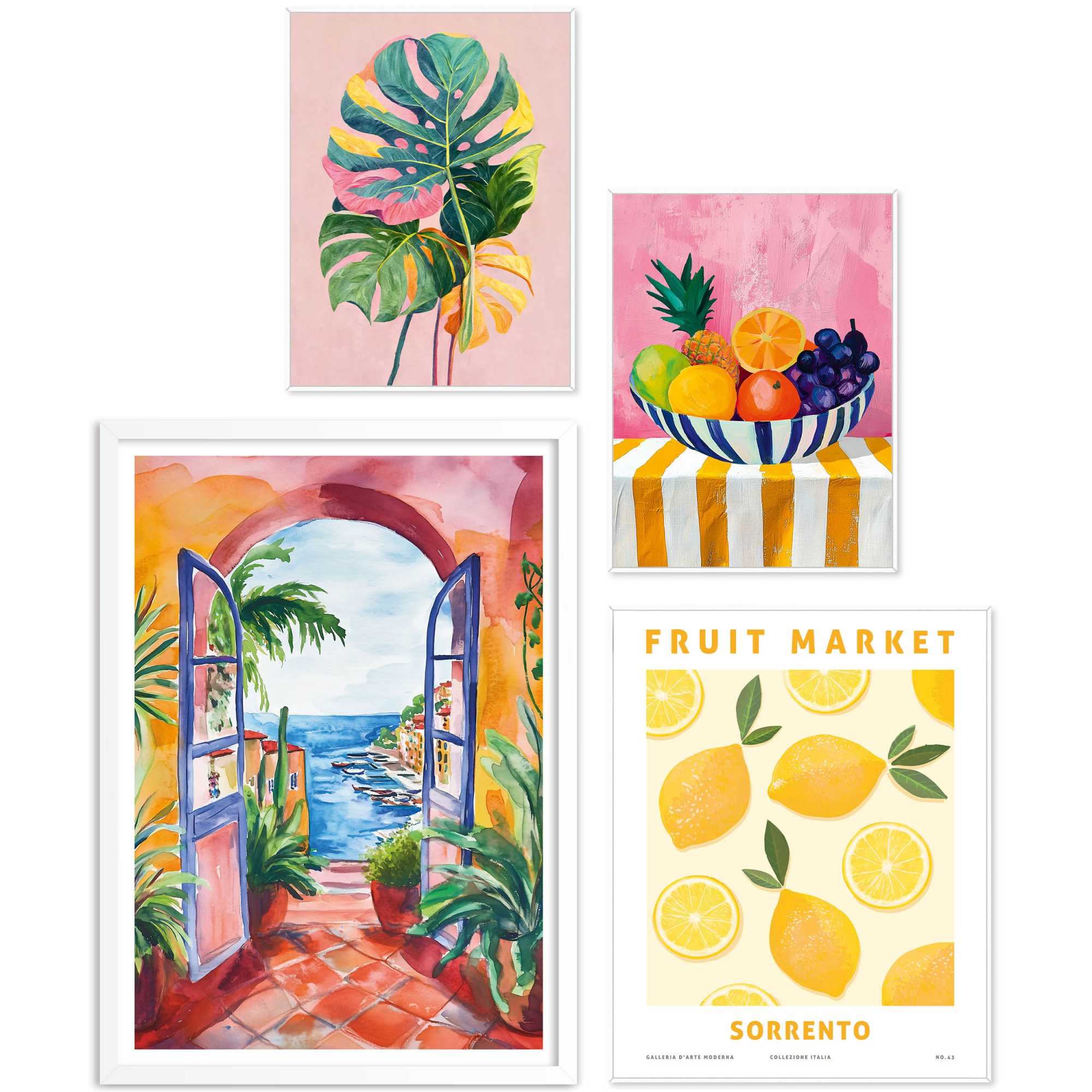 Reinders - Zomer in huis - Set wanddecoratie in diverse formaten 50x70