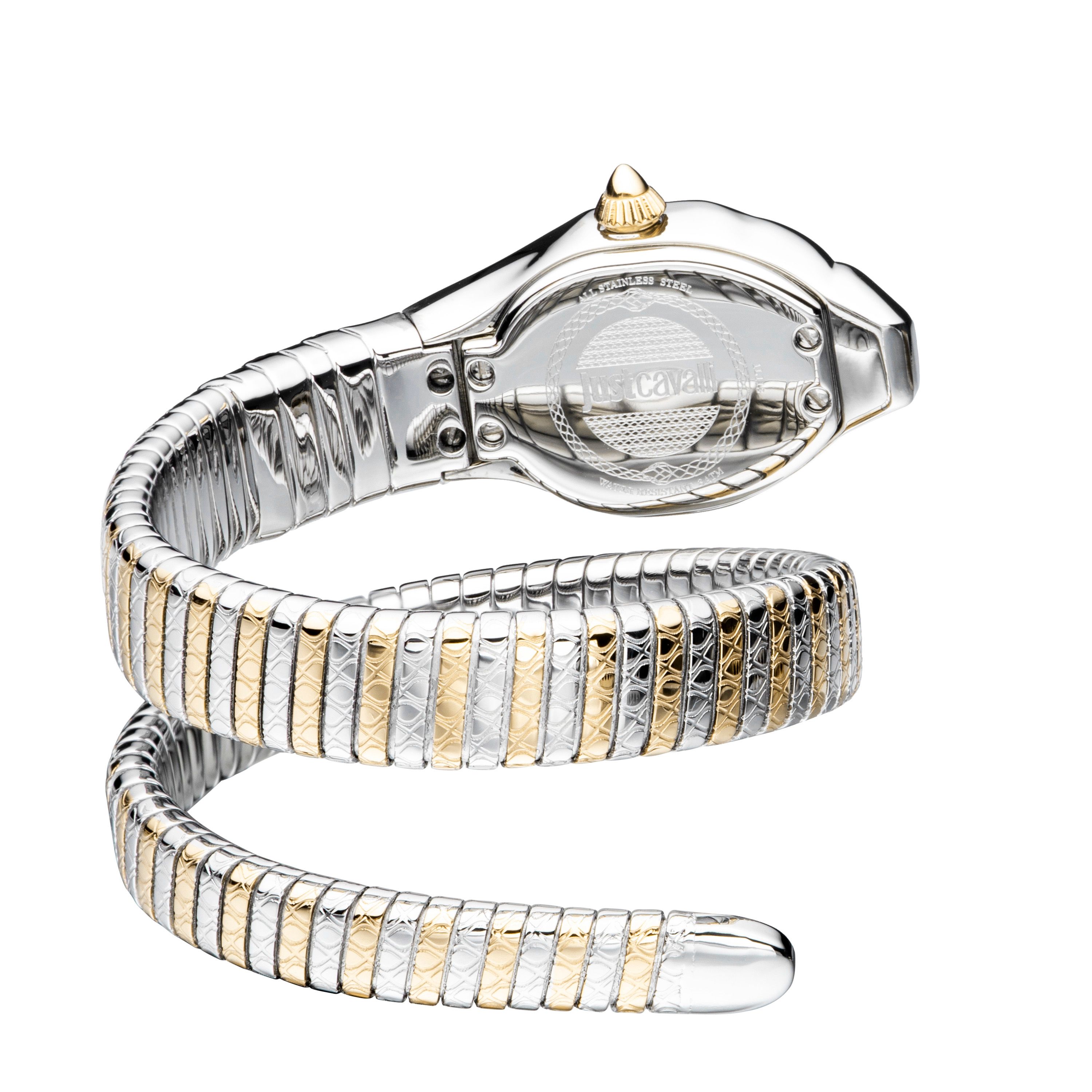 Just Cavalli Women's Just Glam EVO 2 Silver Dial Stainless Steel Bracelet Watch