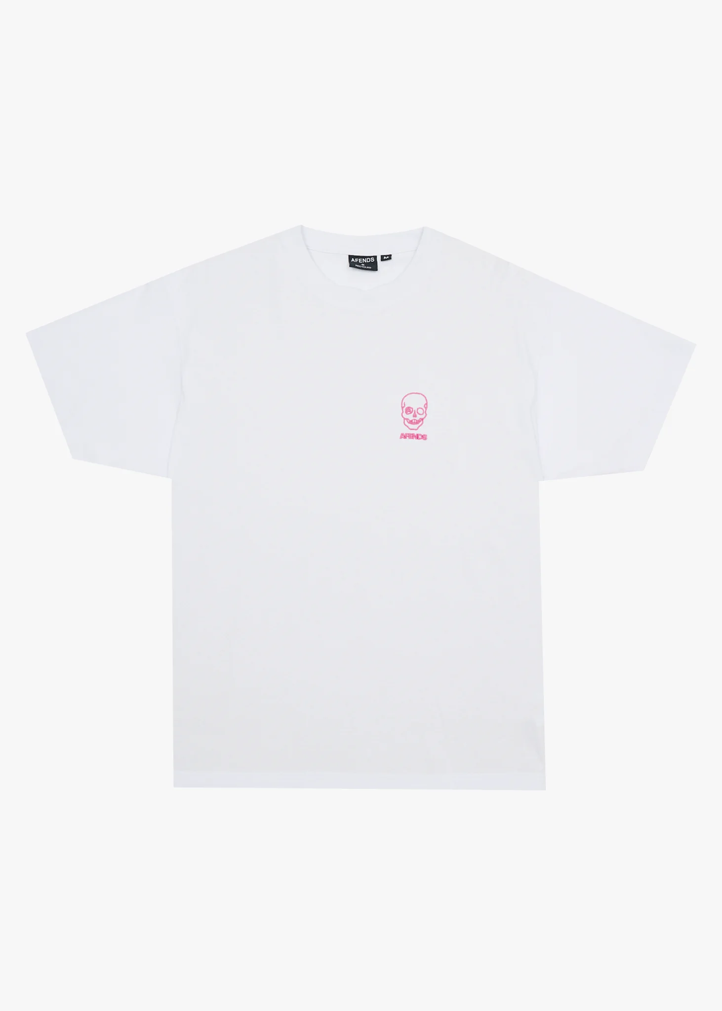 AFENDS Mens Skeletor - Boxy Tee - White