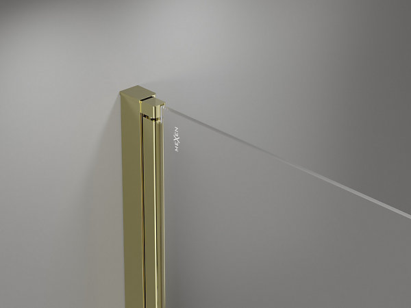 Mexen Mist-F Duo cabine de douche pliante droite 85 x 90 cm, transparent, dorée - 8A6-085L-090P-50-00