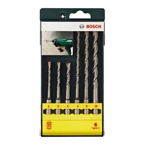 Set: Bohrerset, Länge 195 mm/Ø , 6-teilig