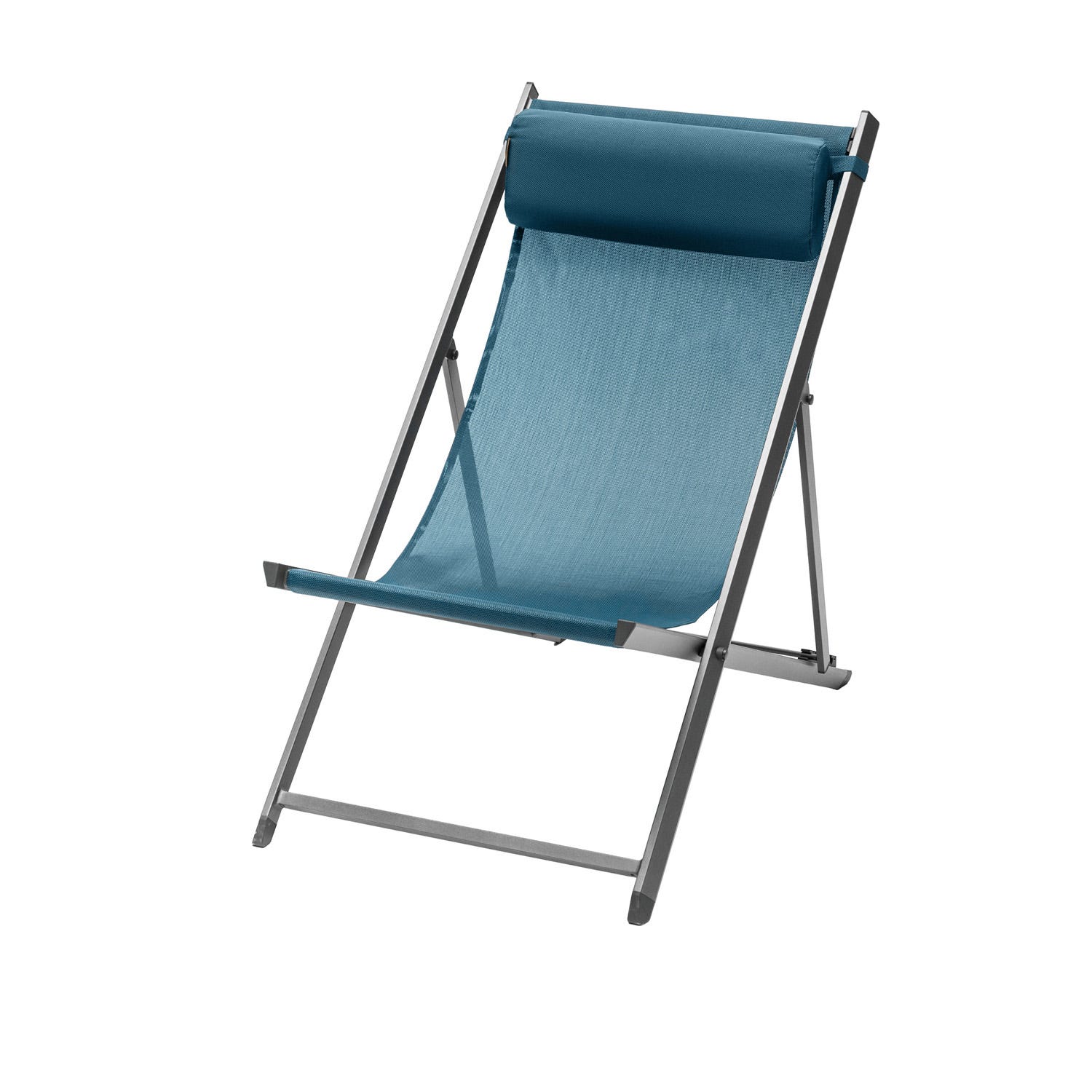 Sedia sdraio 63x86x190 cm Decima blu