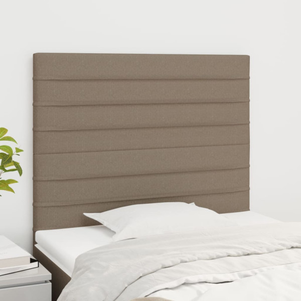 Wezgłowie Taupe 80 cm Tkanina Wysoki vidaXL