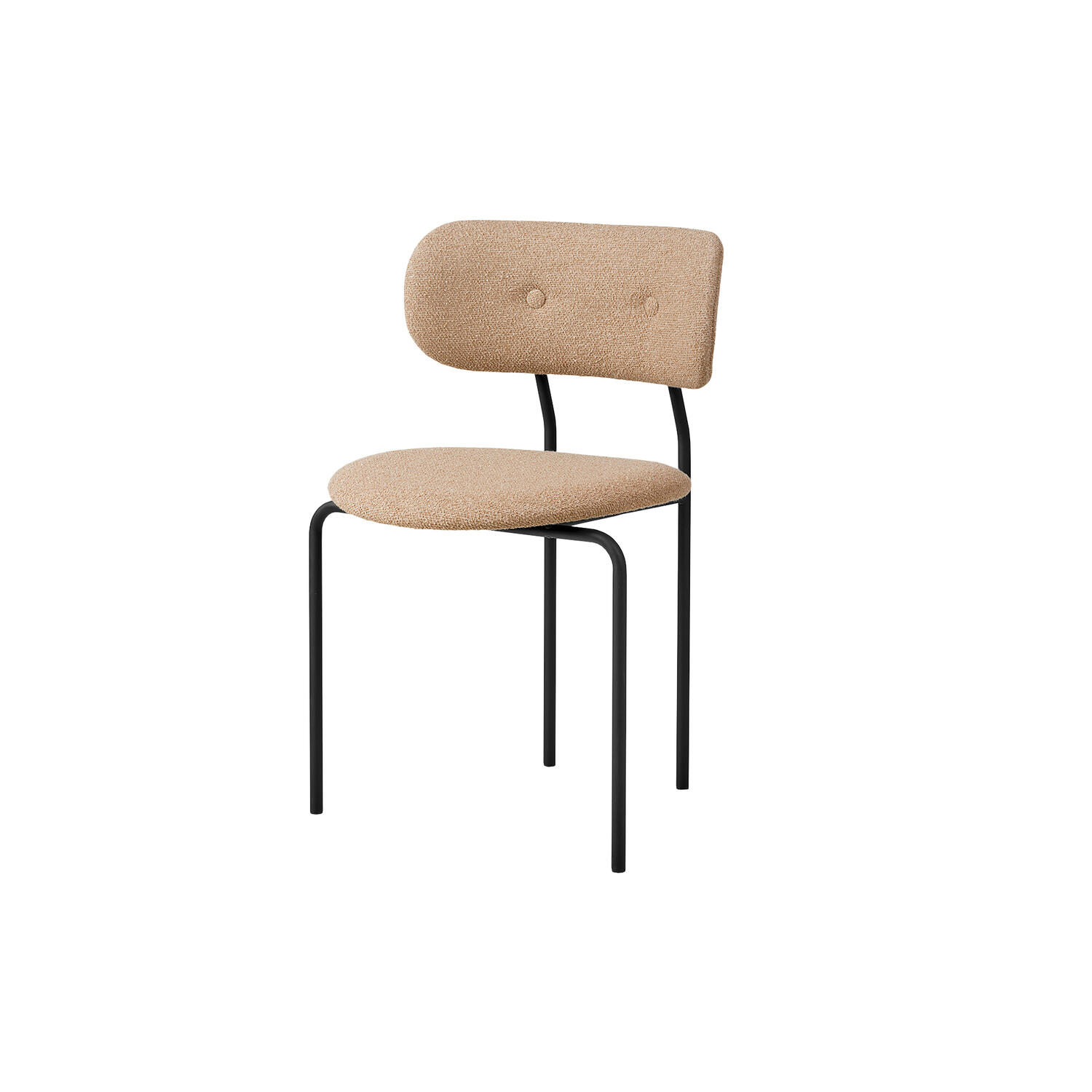 Coco Dining Chair, Around Boucl&eacute; 004/black matt