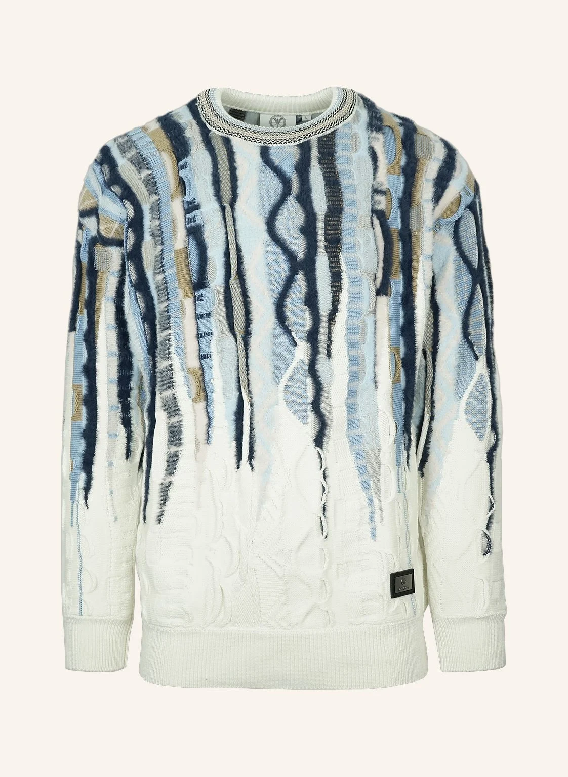 CARLO COLUCCI Oversize Fluffy Pullover - 3D Knit FRIGERI