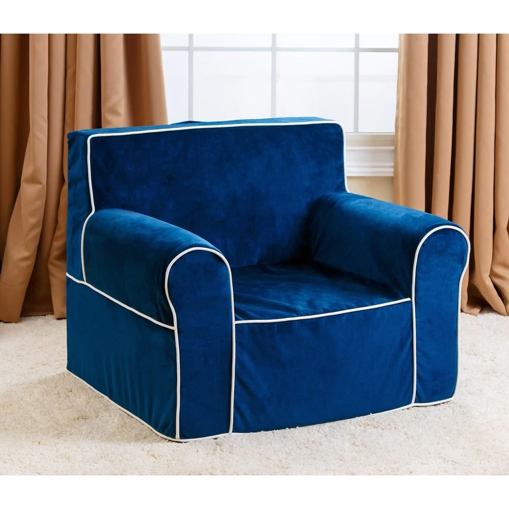 Abbyson Kids Oversized Navy Blue Everywhere Chair