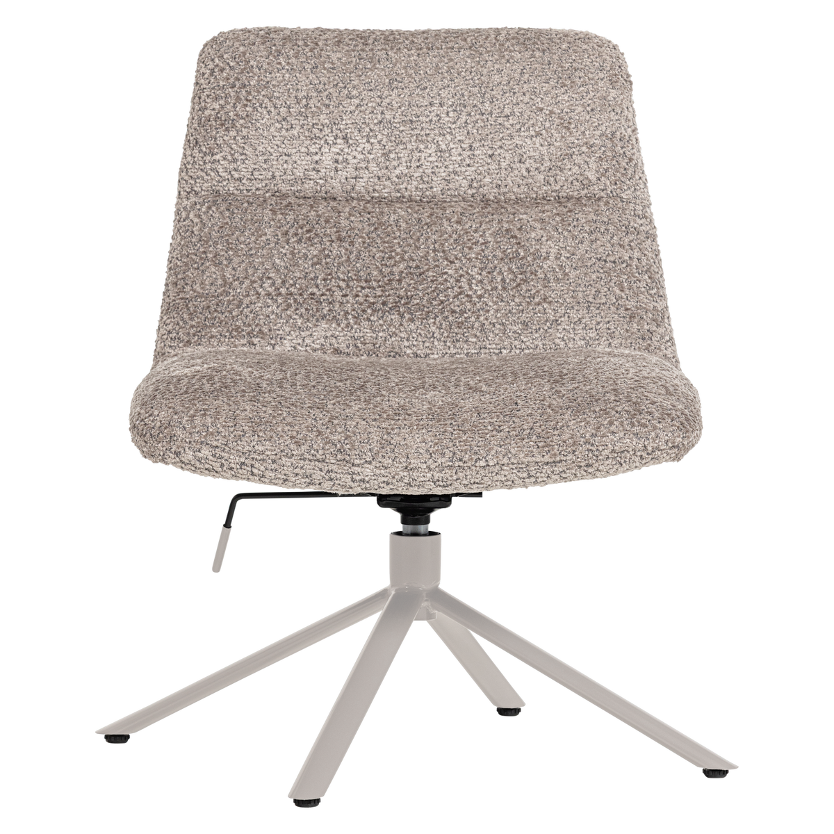 WOOOD draaifauteuil verstelbaar Soren - Wollig - Grijs - 82x73x62