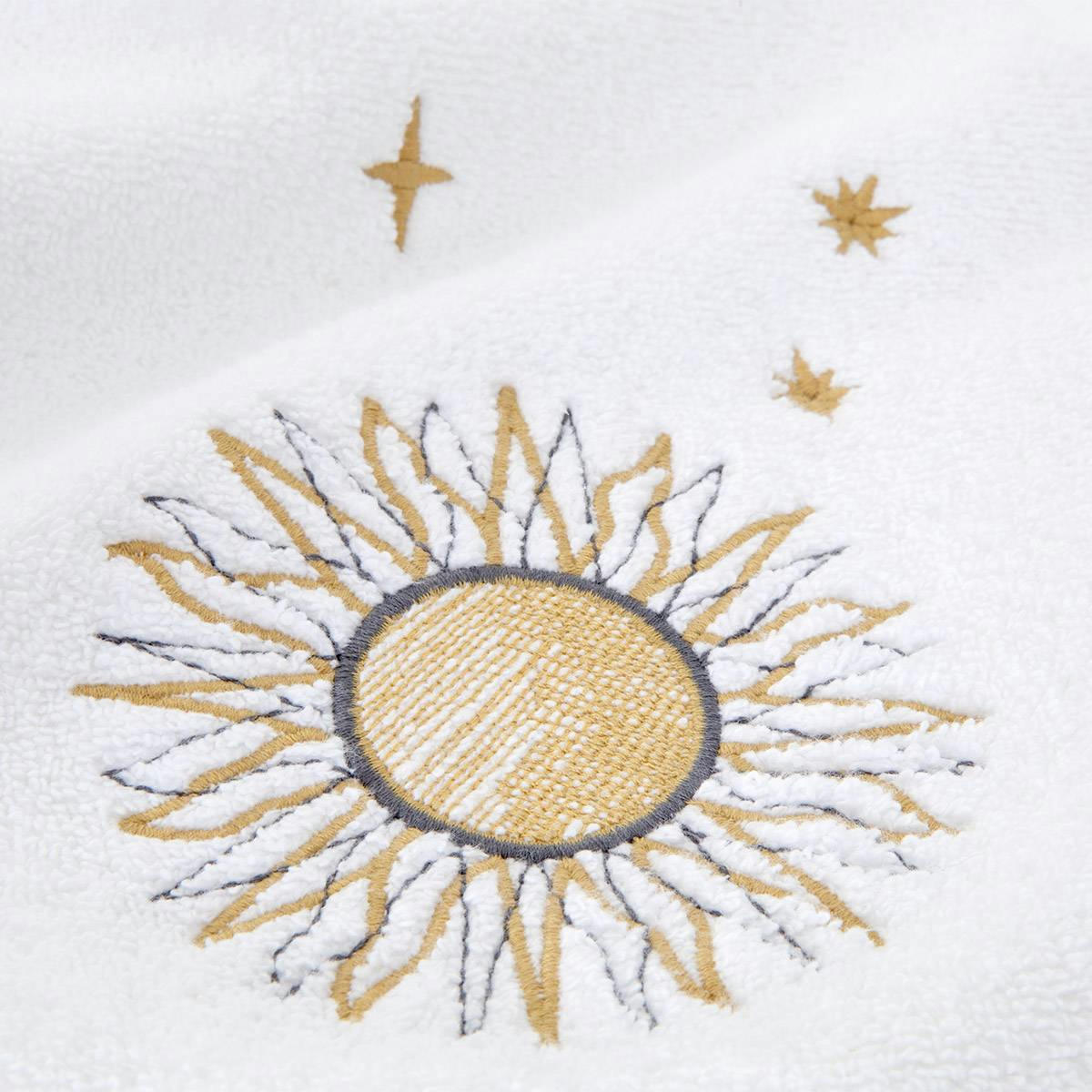 ASTRES - Serviette de bain en  coton blanc 50 x 100 cm