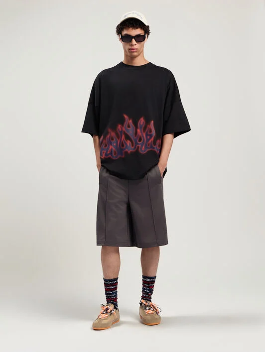 Back Curved Logo Track Shorts