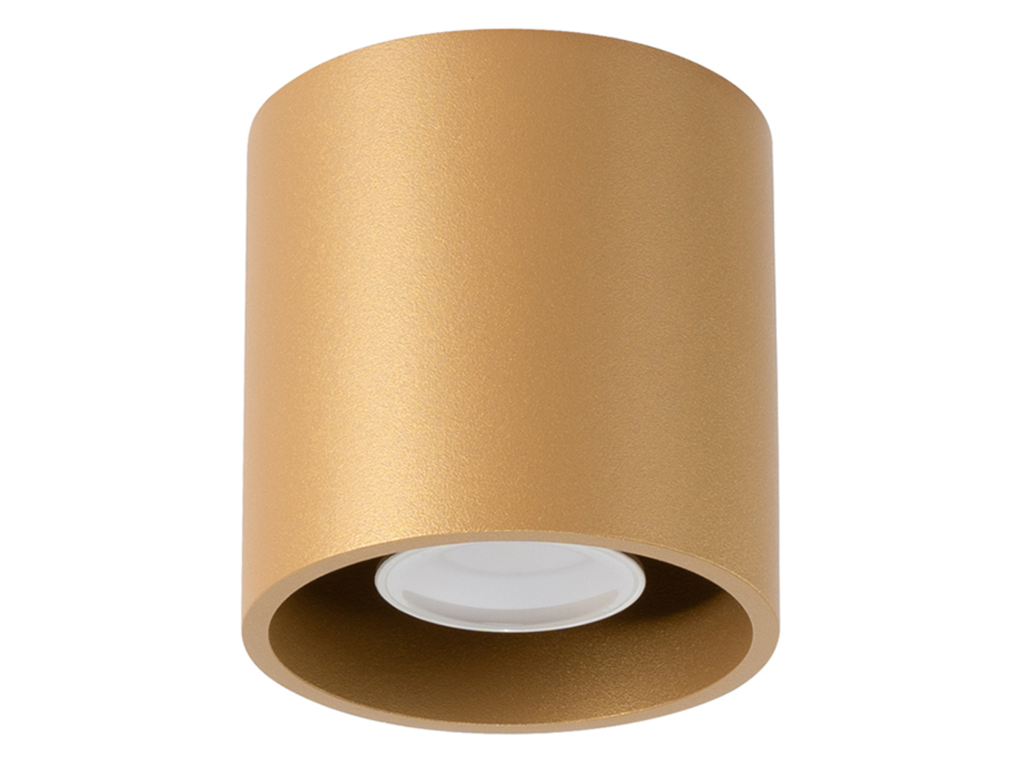 Lampa natynkowa Orbis stalowa złota