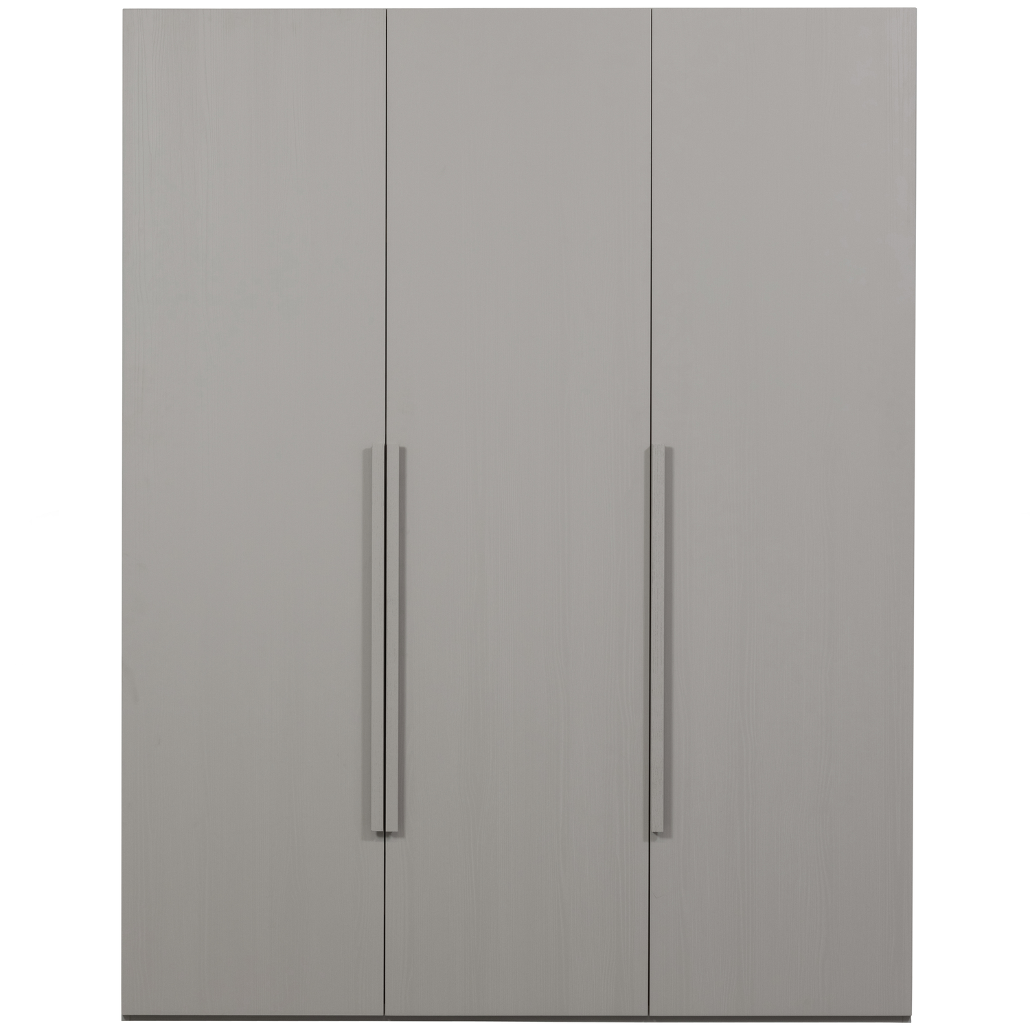WOOOD kledingkast 3-deurs greep lang Rens - Noten/Grijs - 210x165x58
