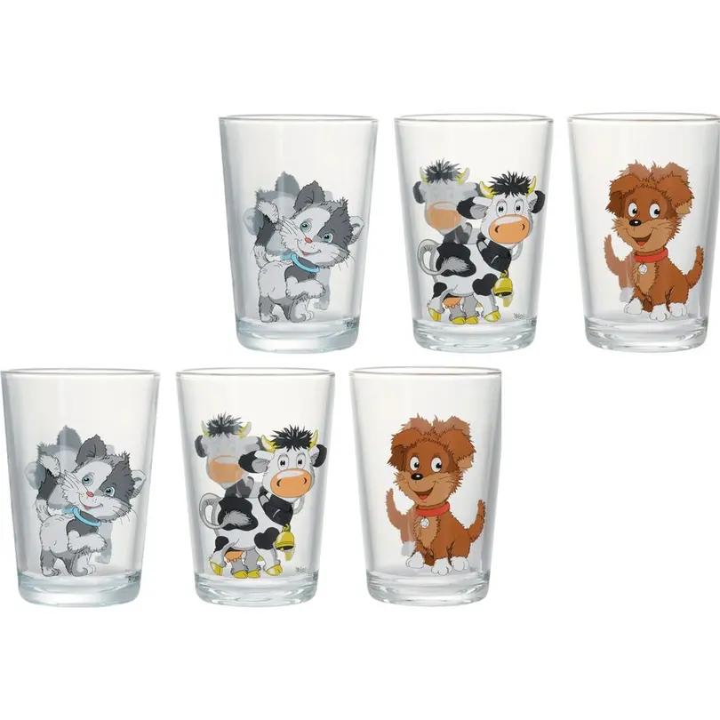 Becher 6er-Set Hoftiere