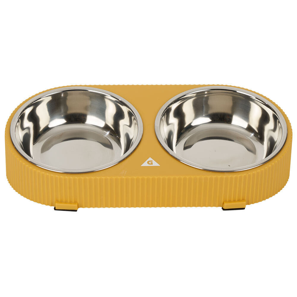 Gamelle double chien 2-en-1 anti glouton