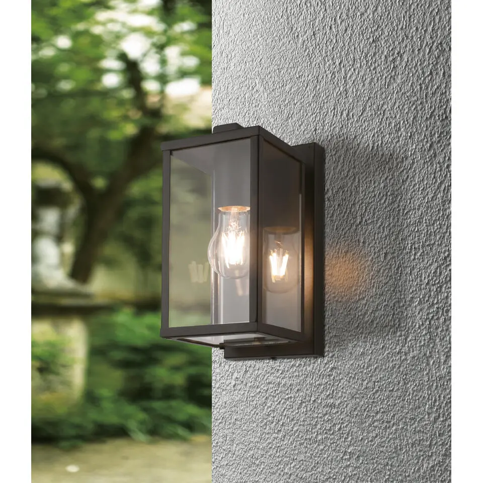 EGLOBudroneWandlampBuiten-E27-27cm-Zwart