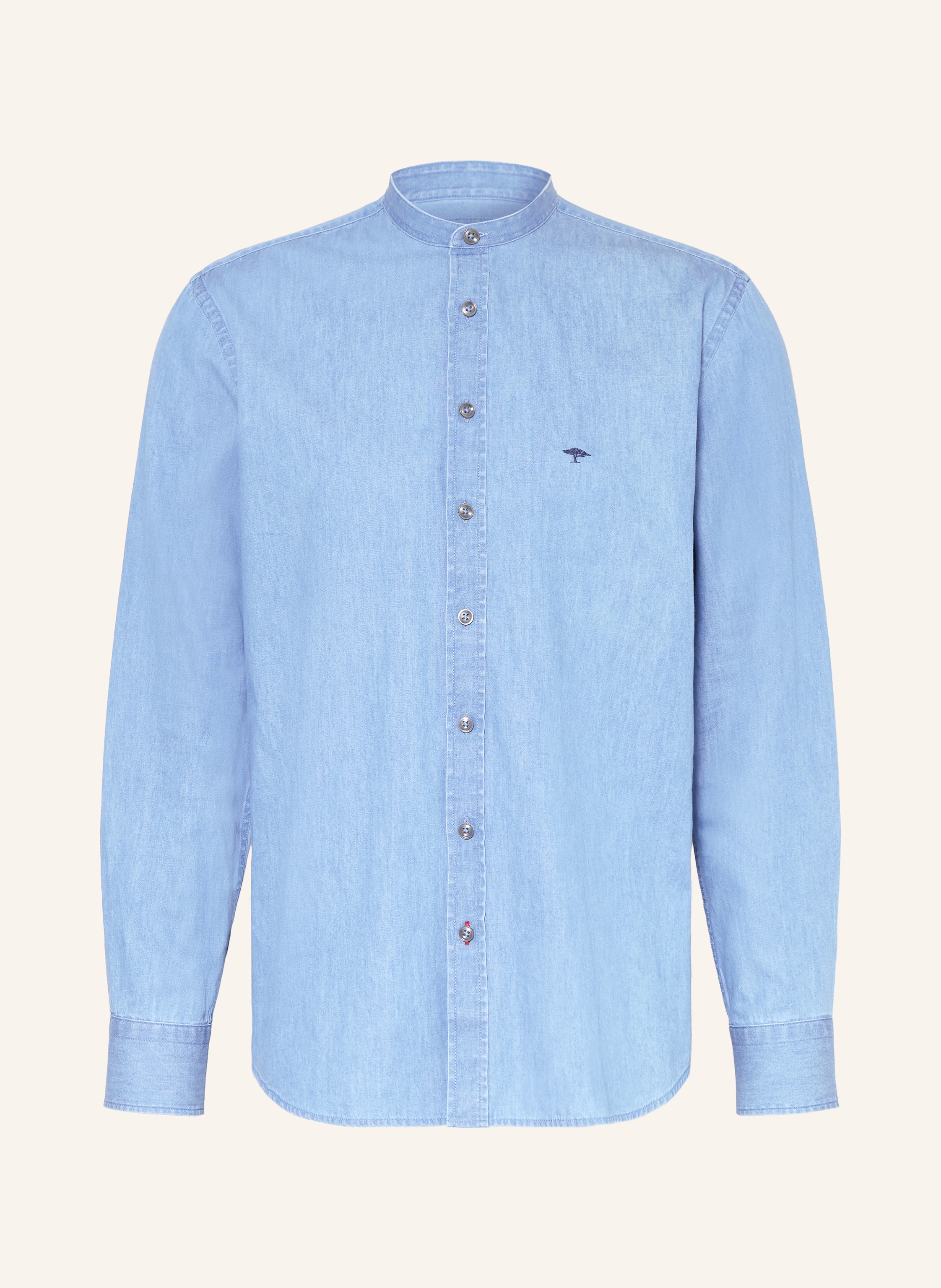 FYNCH-HATTON Jeanshemd Regular Fit mit Stehkragen