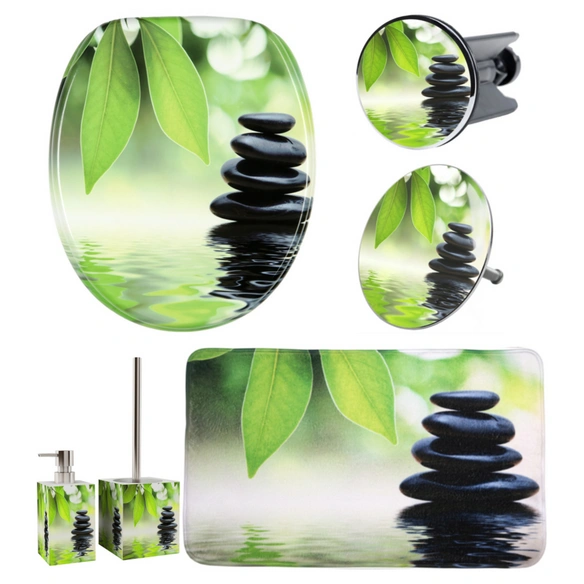 Bad-Accessoire-Set, 6-tlg., Harmony