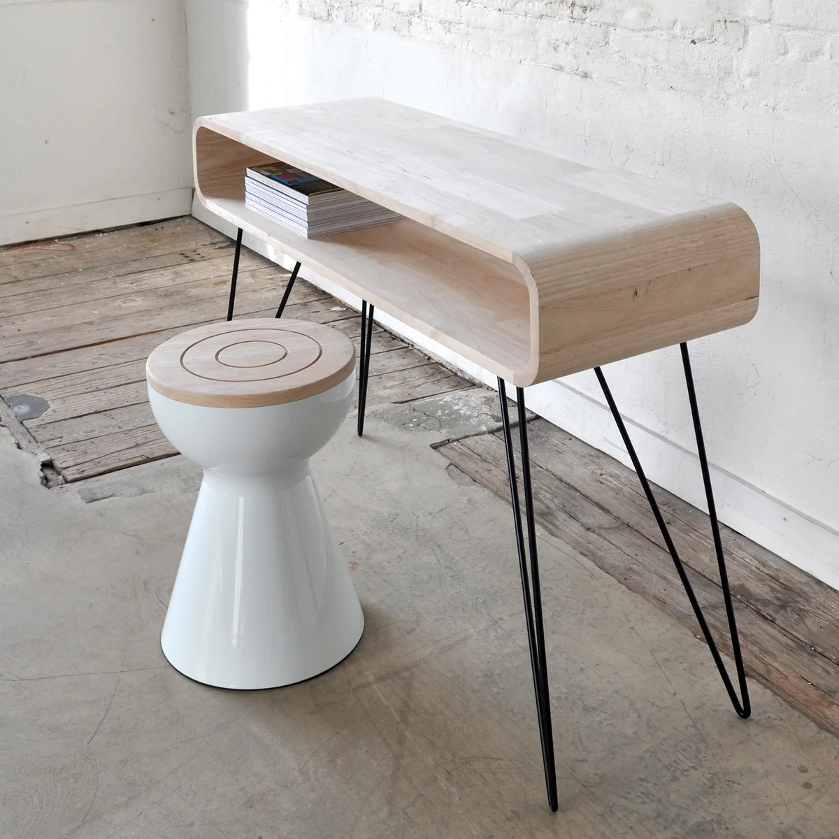 XLBoom - Metro Sofa Table, weiß / schwarz