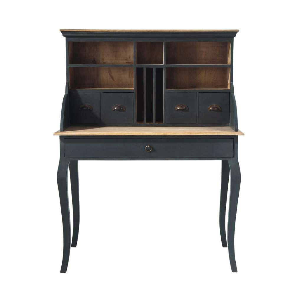 Chinon - Bureau secrétaire en manguier noir