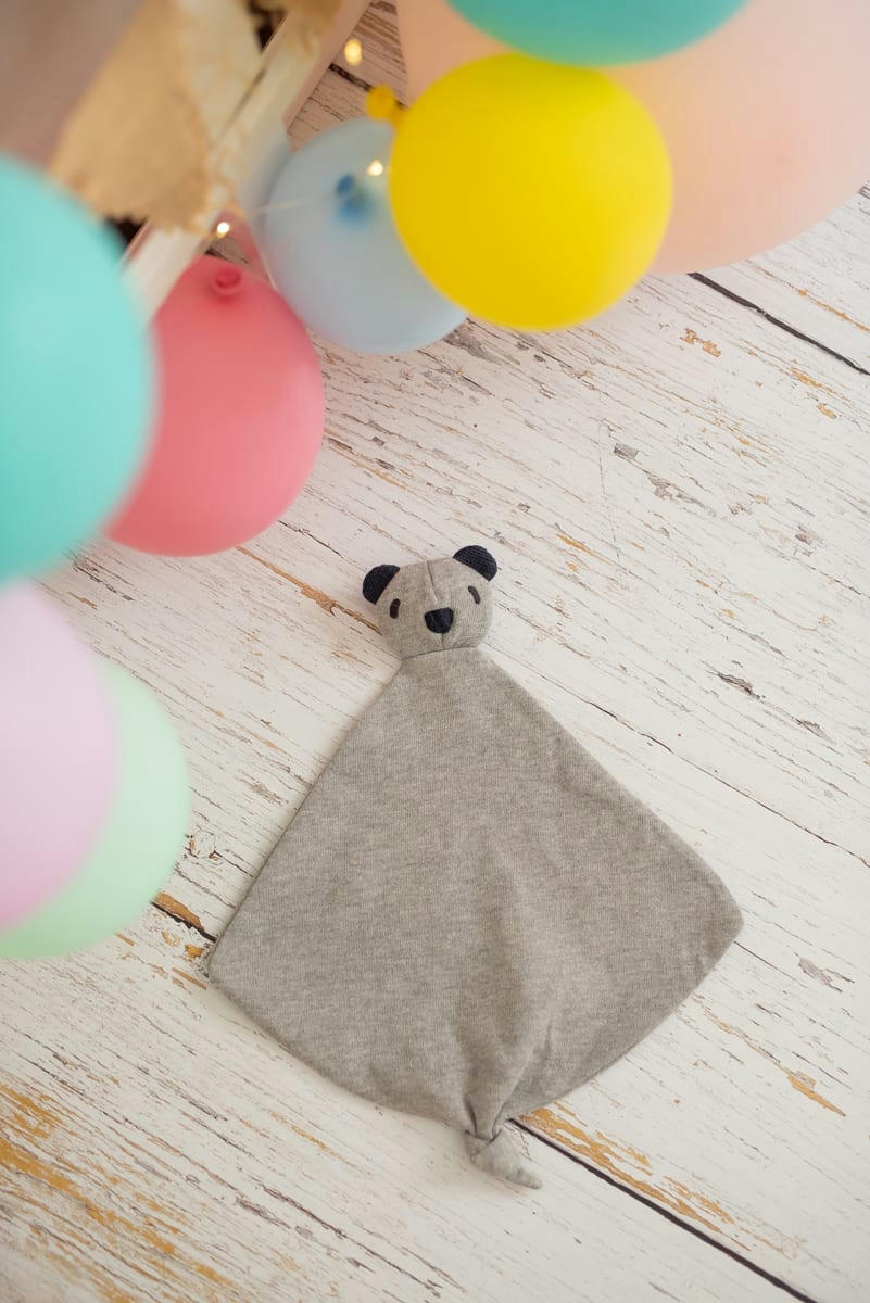 BEBE - Doudou Teddy Bear 100% coton gris