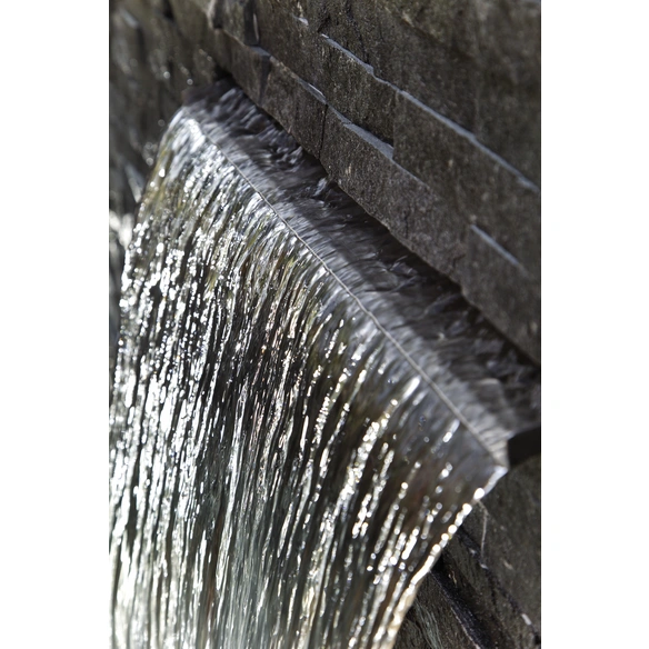 Wasserfall, B x H: 30 x 12,6 cm, Edelstahl, edelstahlfarben