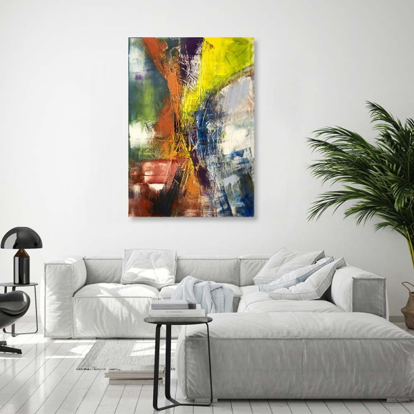 Feeby Obraz na płótnie, Abstrakcja Feeria barw 40x60