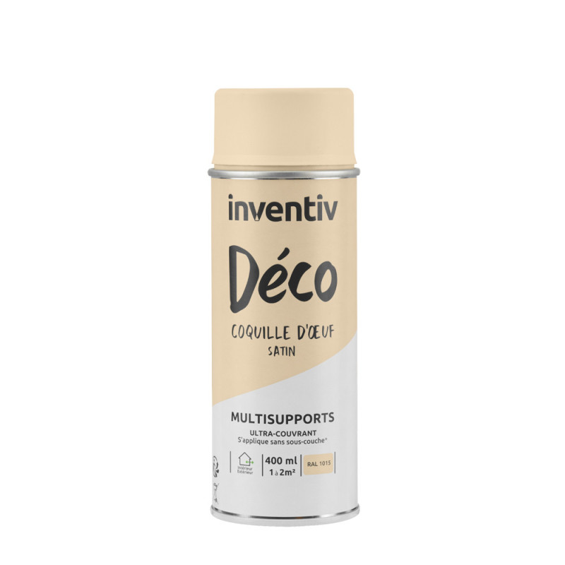 Peinture multisupports Déco coquille d'oeuf satin 0,4 L INVENTIV
