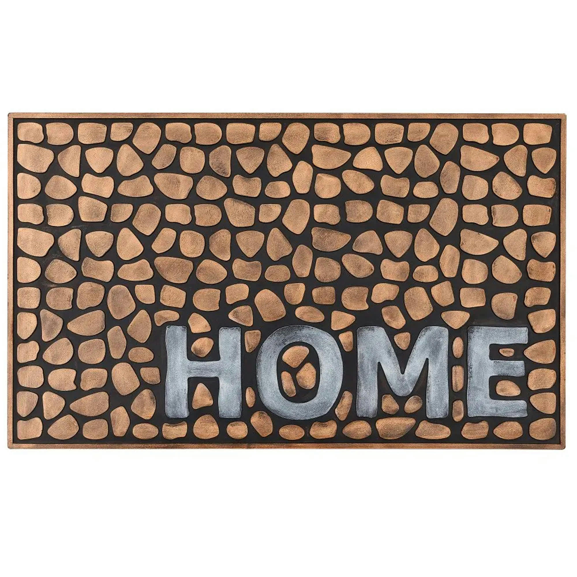 - Paillasson caoutchouc galets home 75x45x1cm