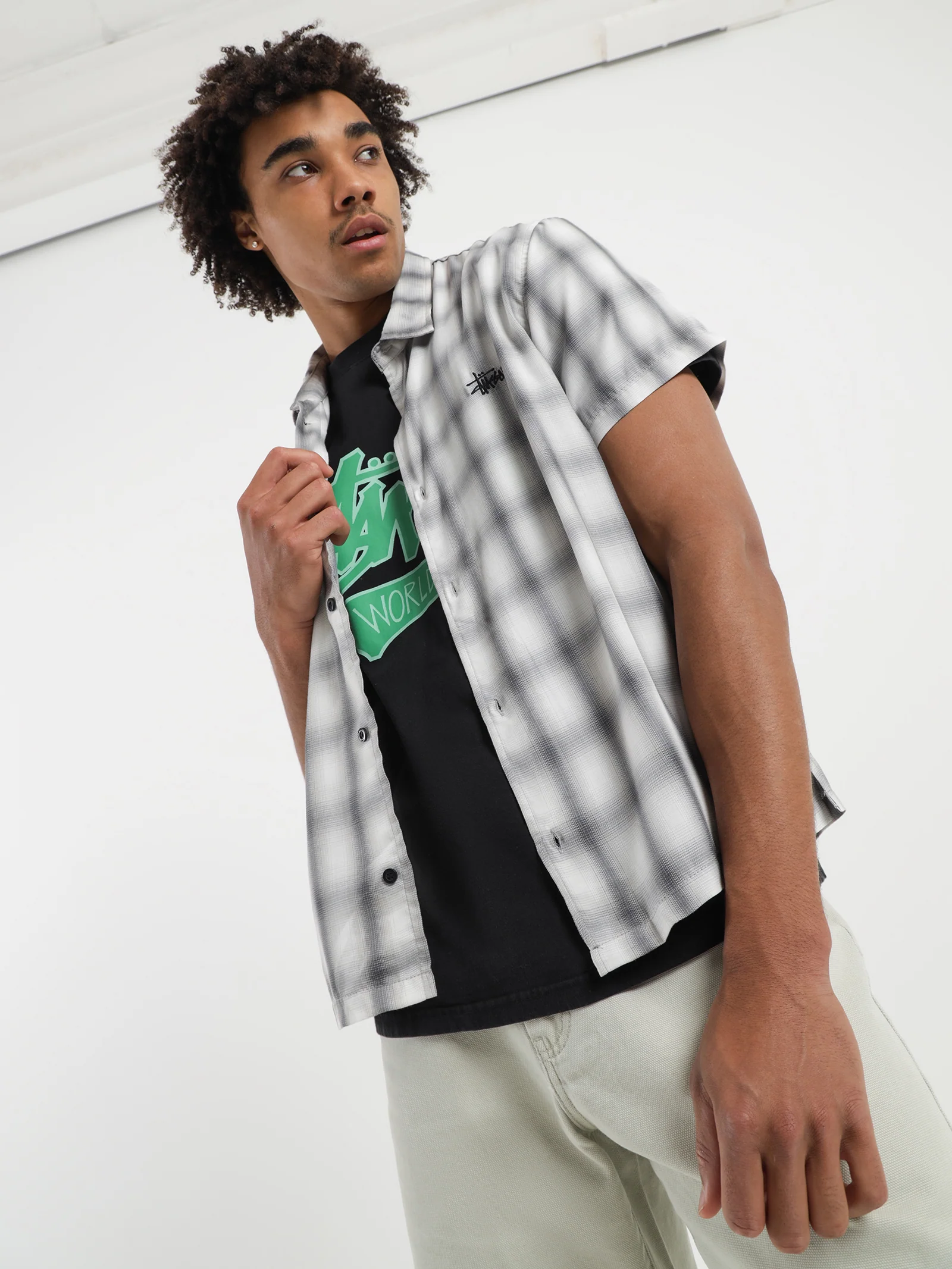 Shadow Plaid T-Shirt