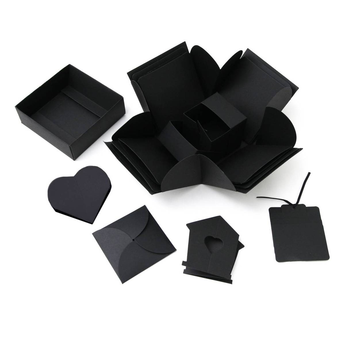 Black Explosion Box Scrapbook 12.5cm