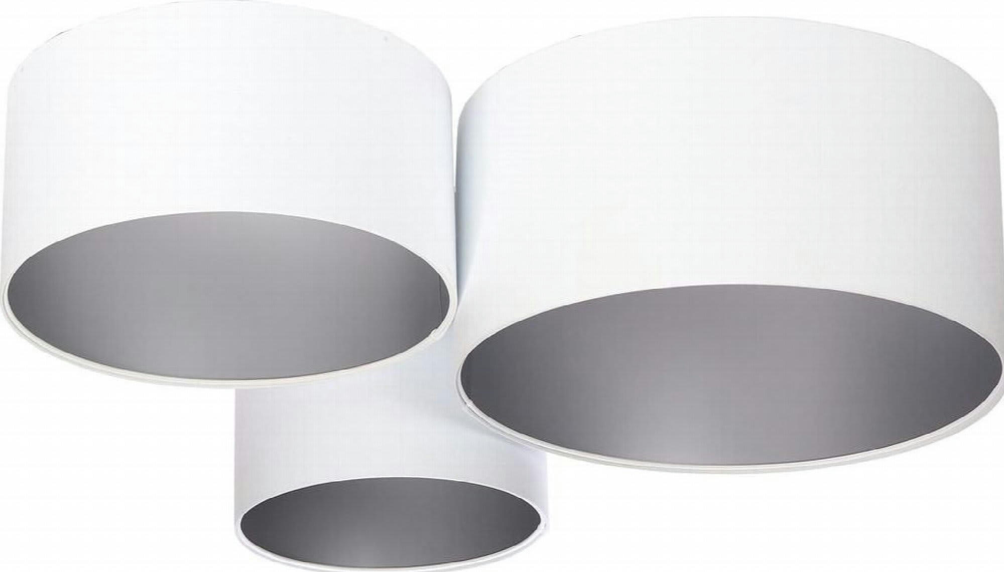 TRIO - Plafonnier Tissu Blanc