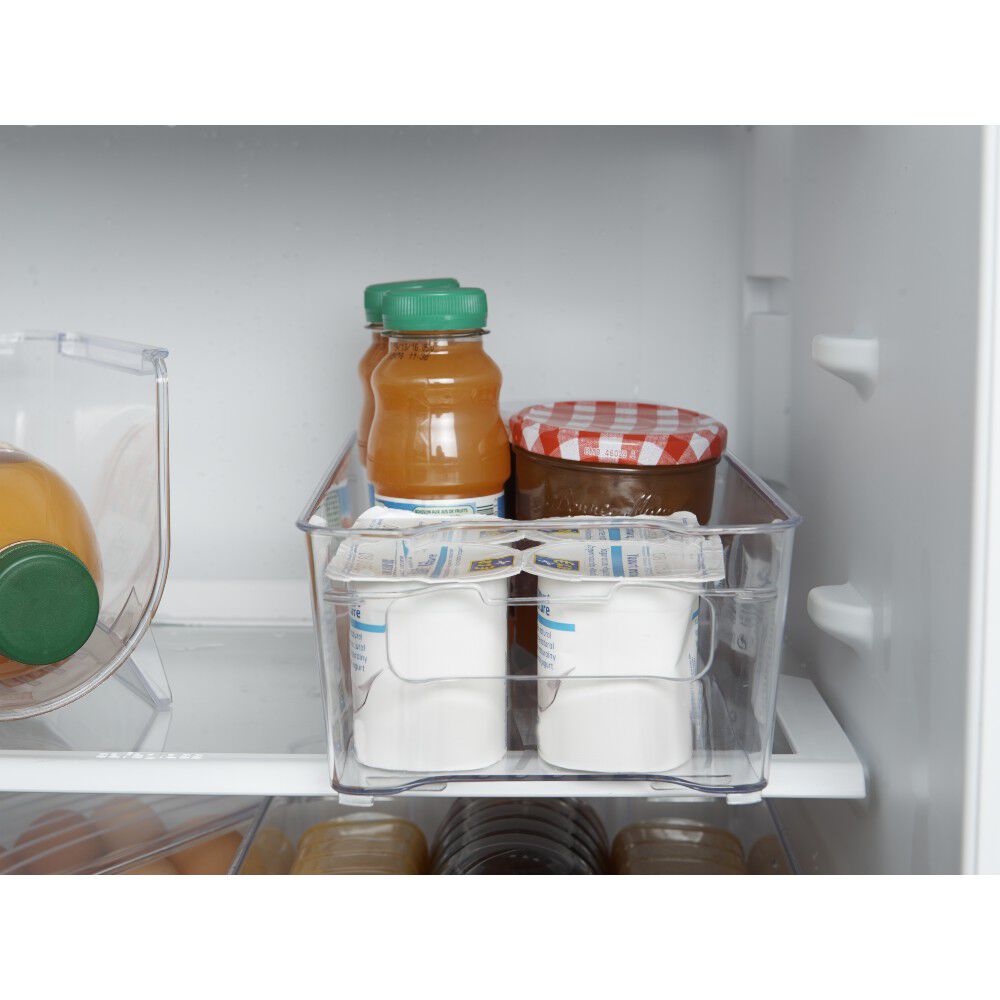 BoÎte de rangement étroite transparente pour réfrigérateur