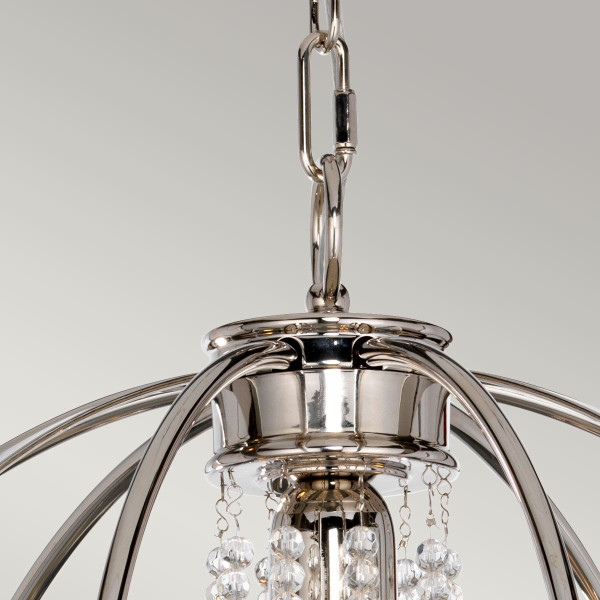 Lampa wisząca polerowany nikiel Cassie 3xE14x60W Elstead