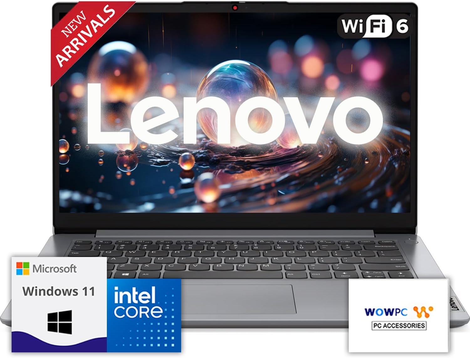 Lenovo IdeaPad Laptop with Microsoft Office  Intel High Performance CPU  12GB Memory  1.2TB(1TB Cloud & 256GB SSD)  11 Hour Battery  SD-Card Reader  USB-C &Webcam  WOWPC Recovery USB  Windows 11